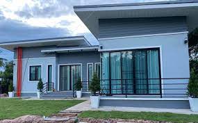 บ านโมเด ร นสวยโทนส เทา 4 ห องนอน 2 ห องน ำ พ นท ใช สอย 118 ตารางเมตร ด ไอเด ยบ าน ในป 2021 บ านในฝ น บ านโมเด ร น บ าน