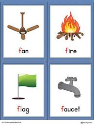 As one commenter suggested, you can even change the worksheet, for example the images, to better suit your class so there is really no reason to have to start from scratch. Letter F Words And Pictures Printable Cards Fan Fire Flag Faucet Color Vocabulary Flash Cards Vocabulary Picture Cards Alphabet Word Wall Cards