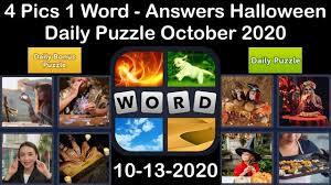 Check spelling or type a new query. 4 Pics 1 Word Halloween 13 October 2020 Daily Puzzle Daily Bonus Puzzle Answer Walkthrough Youtube