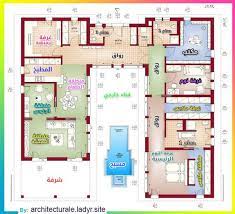 مخططات فيلا دور أرضي واحد villa plan floor plans villa