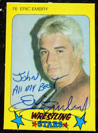 Eric Embry. Eric Embry is a retired professional wrestler, best known for  his appearances with Championship Wrestling from Florida (as "Nitro" Eric  Embry), World Class Championship Wrestling and the United States Wrestling