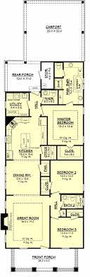 House Plan 041 00078 Narrow Lot Plan 1 800 Square Feet 3 Bedrooms 2 5 Bathrooms Bungalow Style House Plans New House Plans Bungalow Style House