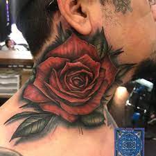 I Love Whenever I See Someone With Rose Tattoos I Have Seen A Variety Of Simple As Well As Intricate Tattoo Designs Neck Tattoo Rose Neck Tattoo Rose Tattoos