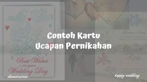 This wallpaper was upload at january 6, 2018 upload by administrator in kumpulan ucapan. 31 Contoh Kartu Ucapan Pernikahan Damainesia