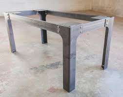 Industrial Dining Table Legs Steel Metal Base 28 Inches Etsy Industrial Table Legs Steel Table Base Welding Table