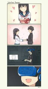 Cari tahu apa yang terjadi ketika seorang pria terlibat dengan seorang gadis yang hanya berarti masalah. Valentines Romance Paxiti Anime Memes Funny Anime Funny Cute Comics