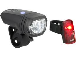 Axa Greenline 50 Led Frontlicht Led Rucklicht Beleuchtungsset Mit Stvzo Bike Components