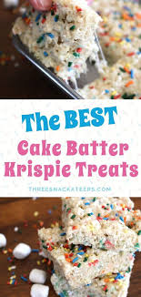 Birthday Cake Rice Krispie Treats Nutrition These Delicious Funfetti Cake Batter Rice Krispie Treats Are Packed With Col With Images Rice Krispie Treats Cake Krispie Treats Recipe Rice Krispy Treats Recipe