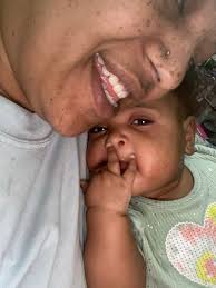 Today at 10:32 am Amina and I welcomed baby Zendaya Marie Roper. She weighs  7lb 1oz and is 20 inches long. Amina was so sweet and loving and even told  the team