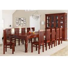 Home dining room square dining table for 12. Clermont Rustic Solid Wood 12 Piece Dining Room Set