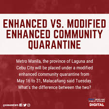 When community transmission is occurring in a particular area, correctional facilities and detention centers are. Gma News On Twitter Isasailalim Sa Modified Enhanced Community Quarantine O Mecq Ang Metro Manila Laguna At Cebu City Simula May 16 Hanggang May 31 Ayon Kay Presidential Spokesperson Harry Roque Ano