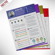 Professional Resume CV Template Free PSD | PSDFreebies.com