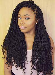 Faux Locs With Undone Ends Faux Locs Hairstyles Curly Faux Locs Cool Braid Hairstyles