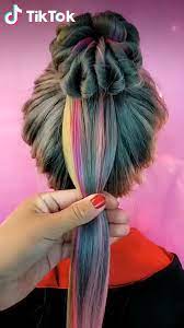 Super Easy To Try A New Hairstyle Download Tiktok Today To Find More Hairstyle Videos Also You Can Post Vide Hair Styles Hair Videos Hair Videos Tutorials