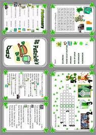 The set includes a word search, crossword puzzle, vocabulary worksheet, and coloring pages. English Esl St Patrick S Day Worksheets Most Downloaded 129 Results