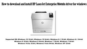 Only original hp cf281a, cf281x toner cartridges can provide the results your printer was engineered to deliver. How To Download And Install Hp Laserjet Enterprise M609dn Driver Windows 10 8 1 8 7 Vista Xp Youtube