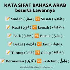 Makanya sangat penting untuk mengetahui struktur dari kedua bahasa. Ulang Kaji Kata Sifat Bahasa Arab Sra Jaim Merlimau Pasir Facebook