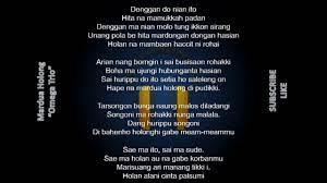chorus g molo adong na sala c manang na hurang pambahenan ki g d sai anju ma au, sai anju ma ma au g ito nalagu. Lirik Mardua Holong Lagu Batak Terpopuler Youtube