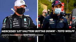 Jun 04, 2021 · red bull dominated both practice sessions for the azerbaijan grand prix on friday with sergio perez setting the fastest time of the day and title rival mercedes far off the pace. Mazepin Penalised For Sergio Perez Near Collision Mercedes Let Valtteri Bottas Down Wolff Youtube