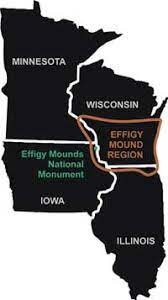 Wisconsin Effigy Mounds Map File:efmo Map Of Effigy Mound Culture.png - Wikimedia Commons