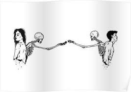 Skeleton Couple Aesthetic Romantic Poster Couple Aesthetic Romantic Drawing Skeleton Couple Tattoo