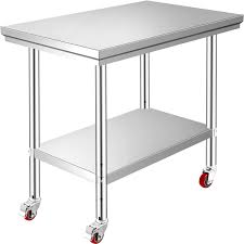 Maybe you would like to learn more about one of these? 60x30cm Kitchen Work Bench Commercial Food Prep Table Stainless Steel W Wheels 871248617837 Ebay