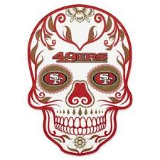 Nfl San Francisco 49ers Outdoor Dia De Los Muertos Skull Decal Skull Decal San Francisco 49ers Nfl San Francisco