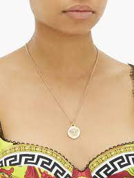 Medusa Coin Necklace Versace Matchesfashion Au Versace Necklace Coin Necklace Versace Jewelry