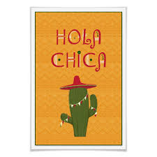Poster Hola Chica Wall Art De Beliebte Zitate Poster Wandbilder