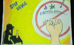 Get high on grades not drugs. How To Draw Stop Drugs Drawing Poster Making Say No To Cute766
