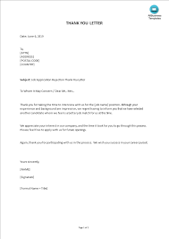Hello, i`m adam smith, senior manager from abc center. Kostenloses Job Application Rejection Thank You Letter