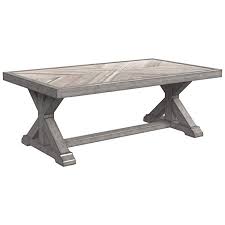 Ashley Furniture Signature Design Beachcroft Outdoor Rectangular Cocktail Table Coffee Rectangular Coffee Table Concrete Coffee Table Outdoor Coffee Tables