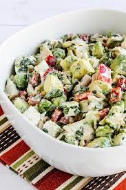 Rotisserie Chicken Christmas Salad With Avocado Pepper Feta And Lime Recipe Rotisserie Chicken Avocado Salad Stuffed Peppers