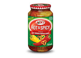 Bring it to a boil, stirring until the sugar and salt have dissolved then remove off of the heat. Bick S Bick S Hot Pepper Rings