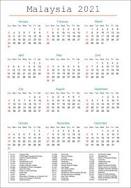 This page contains a national calendar of all 2021 public. Kalender 2020 Malaysia