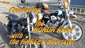 Comparing The Honda Rebel 500 With The Harley Sportster 883 Shot W Sony Rx100 V Youtube