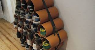 Schuhregal Aus Rohren Selbstgebaut Nicht Von Mir Diy Schuhregal Schuhregal Schuhschrank Selber Bauen