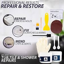 If your tub is in good shape, still has its gloss but suffered a blow which caused a chipped area in your bathtub. Tub Tile Repair Kit White Bathtub Repair Kit Acrylic Fiberglass Chip Repair Crack Tile Ceramic Sink Enamel Repair Shower Refinishing Kit Tub Paint Touchup In Dubai Uae Whizz Wall Repair