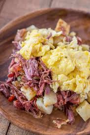 Corned beef brisket wasn't native to ireland originally, but came about when the british came to rule. Corned Beef Hash Dinner Then Dessert