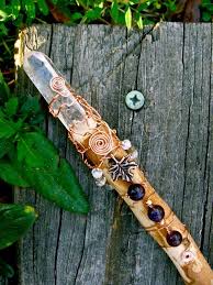 Wooden Crystal Wand Diy Wand Wands Crystal Wand