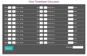 Free Manual Timesheet Calculator By Timesheets Com