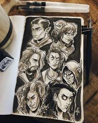 The front page of the internet. No Spoilers Mighty Nein Portrait Page In Inks By Me Criticalrole