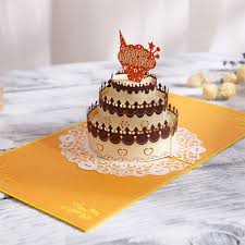 Touch device users, explore by touch or with swipe gestures. Birthday Cake Pop Up Card Apollobox