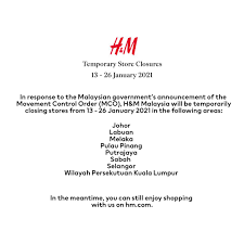 Another weekend, another special online offer just for you! H M With The Recent Annoucement From The Government On Facebook
