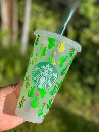 Sharing my experience using starbucks' reusable cup and straw set, which costs $3. Cactus Starbucks Cup Personalized Gift Starbucks Cup Venti Etsy In 2021 Personalized Cups Starbucks Cups Starbucks Cup Design