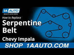 How To Replace Serpentine Belt 06 11 Chevy Impala