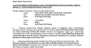 Atur cara majlis rasmi sekolah. Surat Lantikan Doc Google Drive