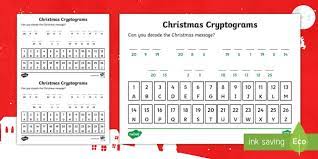 This the third cryptogram puzzle from my phonics cryptogram series. Christmas Cryptograms Code Games Cypher Teacher Made