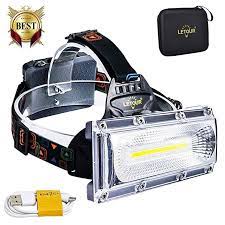 Led Headlamps Letour Rechargeable 8000 Lumen Headlamp Cob High Bright Flashlight Waterproof Work Light Headlight F Led Headlamp Bright Flashlight Work Lights