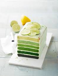 Rainbow Cake Citron Vert Et Amande Recette Citron Vert Gateau Vert Citron